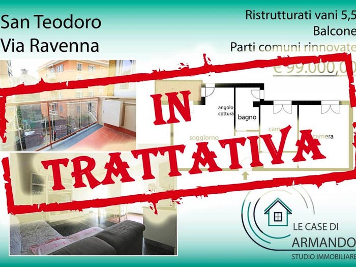 Appartamento bilocale in vendita in Via Ravenna, Dinegro, Genova