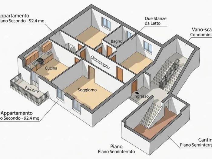 Appartamento con 5 locali in vendita in via savona, Villa Fiorelli, Roma