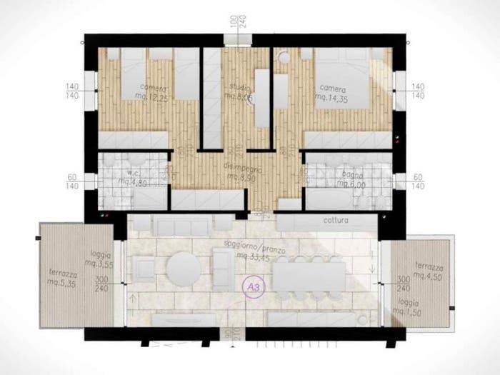Appartamento quadrilocale in vendita in Marcon Gaggio Colmello, Marcon