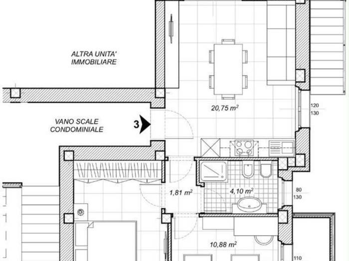 Appartamento trilocale in vendita in Marina di Carrara, Carrara
