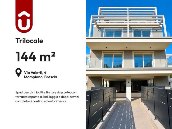 Appartamento trilocale in vendita in Via Senatore Diogene Valotti, Mompiano Costalunga, Brescia