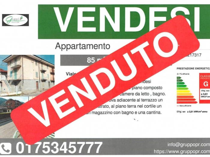 Appartamento quadrilocale in vendita in Viale Giuseppe Mazzini, Centro, Barge