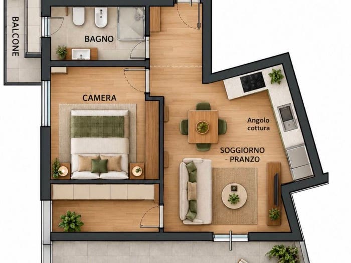 Appartamento bilocale in vendita in Via del Parco, Massarenti, Bologna