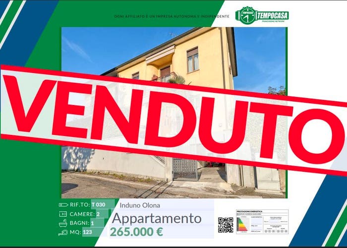 Appartamento trilocale in vendita in Induno Olona