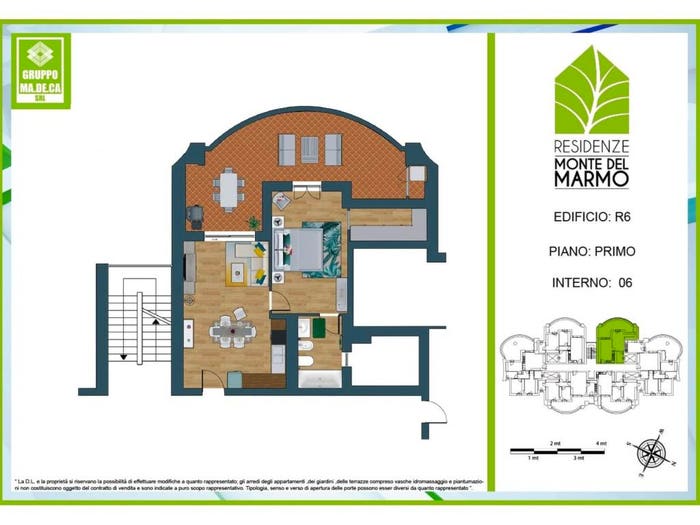 Appartamento bilocale in vendita in Via Monte del Marmo, Casalotti, Roma