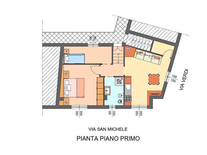 Appartamento trilocale in vendita in Via San Michele, Centro, Parabiago