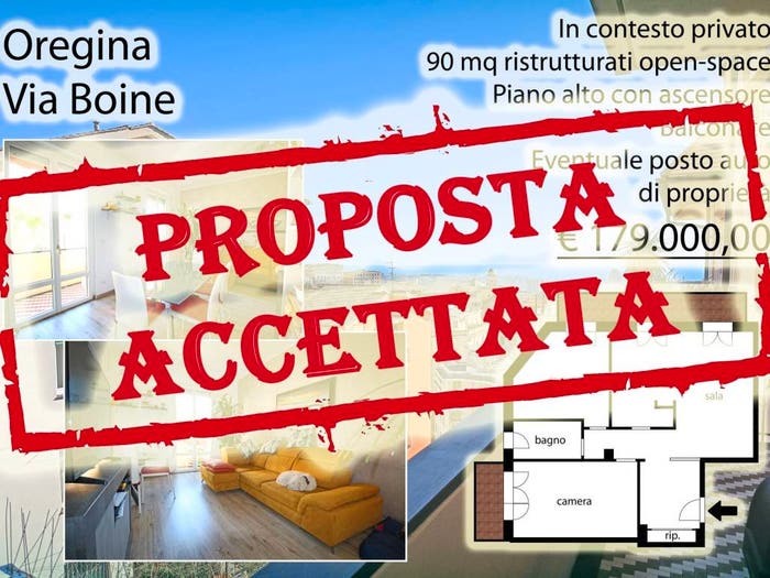 Appartamento trilocale in vendita in Via Napoli, Oregina, Genova