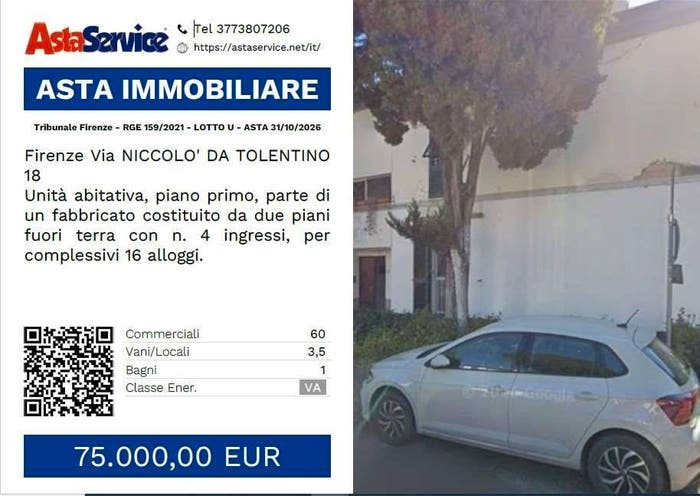 Appartamento trilocale in vendita in Via NICCOLO' DA TOLENTINO, Careggi Rifredi Dalmazia, Firenze