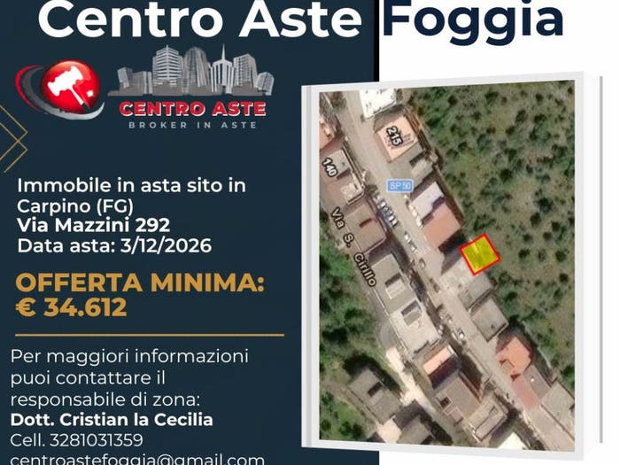 Appartamento con 5 locali in vendita in Via Mazzini Carpino FG Italia, Carpino