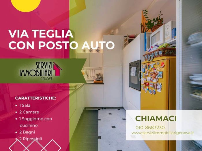 Casa quadrilocale in vendita in Via Teglia, Bolzaneto, Genova