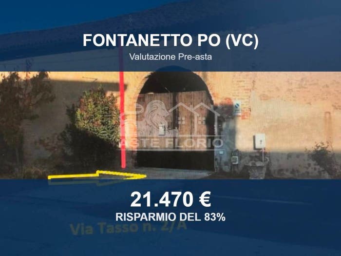 Casa trilocale in vendita in Via Torquato Tasso, Fontanetto Po