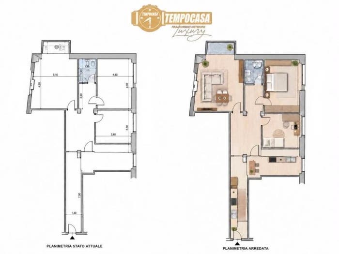 Appartamento trilocale in vendita in Corso di Porta Vittoria, Guastalla, Milano