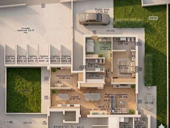Appartamento con 6 locali in vendita in Via Canova, Centro, Monfalcone