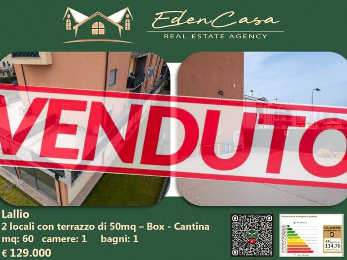 Appartamento bilocale in vendita in Via Don Luigi Palazzolo, Lallio