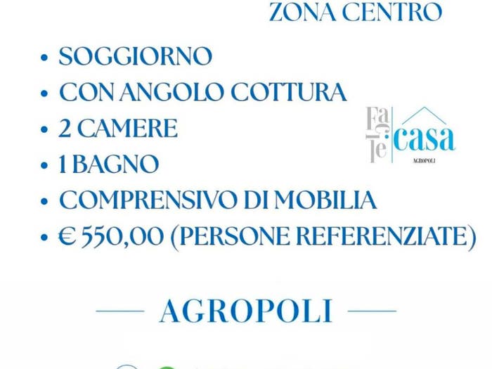 Appartamento trilocale in affitto in Centro, Agropoli
