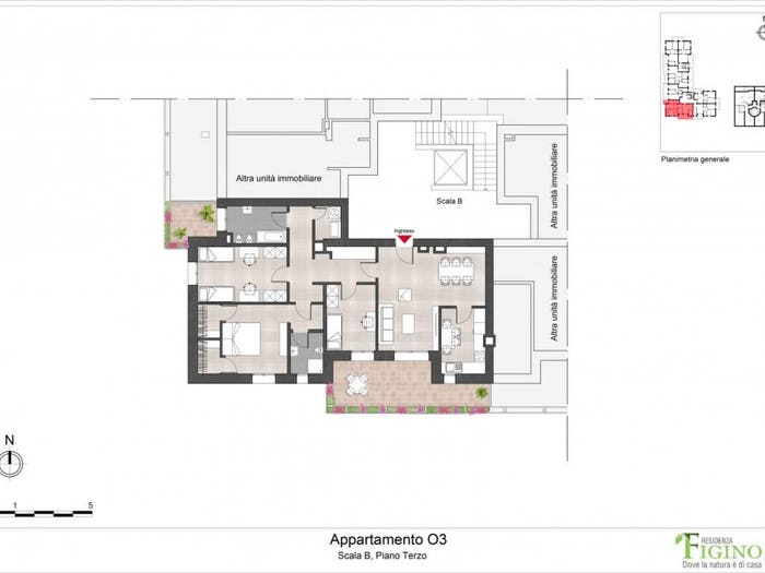 Appartamento quadrilocale in vendita in Via Ponte del Giuscano, Figino, Milano