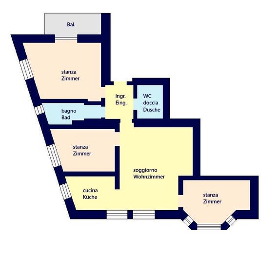 Appartamento quadrilocale in vendita in Via Renon Rittner Straße, Centro, Bolzano