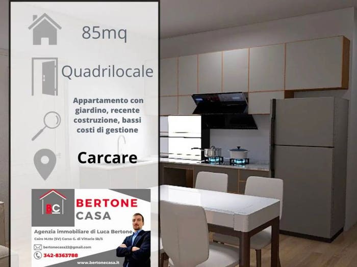 Appartamento quadrilocale in vendita in Via Barrili, Centro, Carcare