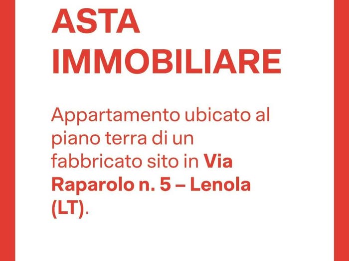 Appartamento trilocale in vendita in Via Raparolo, Lenola