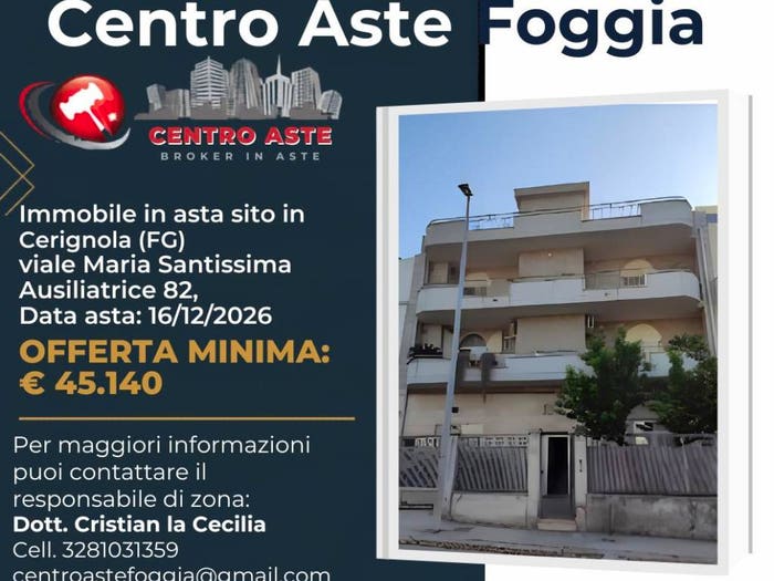 Appartamento quadrilocale in vendita in viale Maria Santissima Ausiliatrice Cerignola FG Italia, Centro, Cerignola