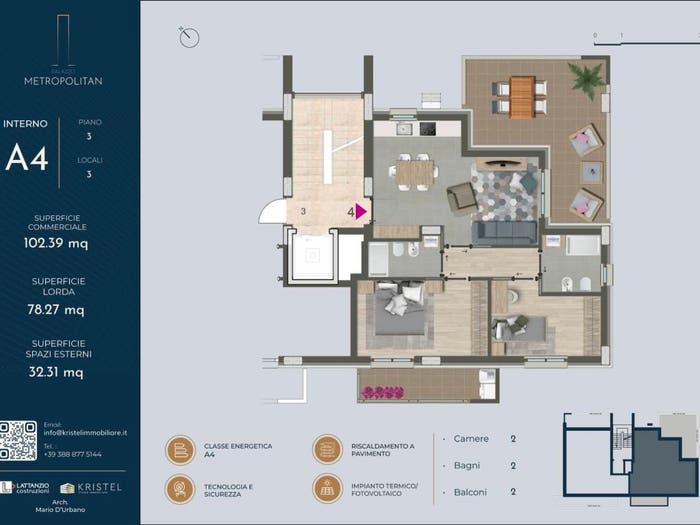 Appartamento trilocale in vendita in Via Vasto, Via Venezia Lungofiume Paolucci, Pescara