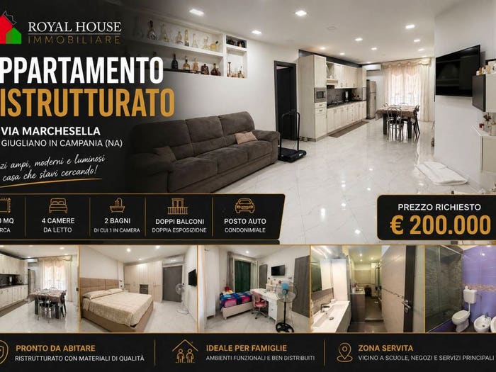 Appartamento con 5 locali in vendita in Via Marchesella, Nuovo Corso Campano Marchesella, Giugliano in Campania