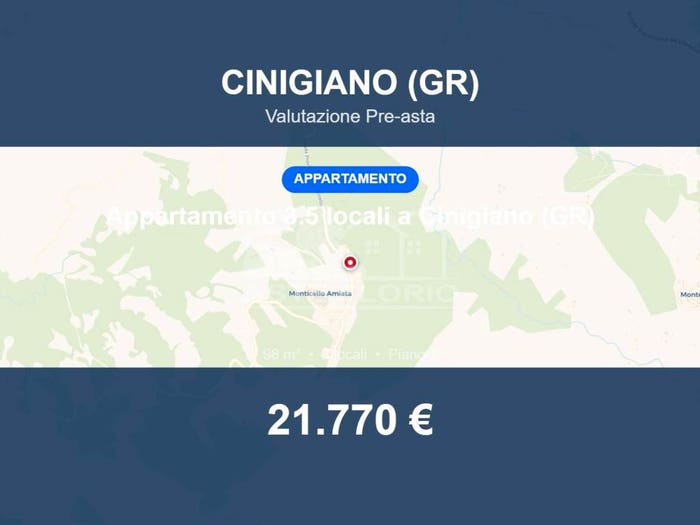 Appartamento trilocale in vendita in Via della Stazione, Monticello Amiata, Cinigiano