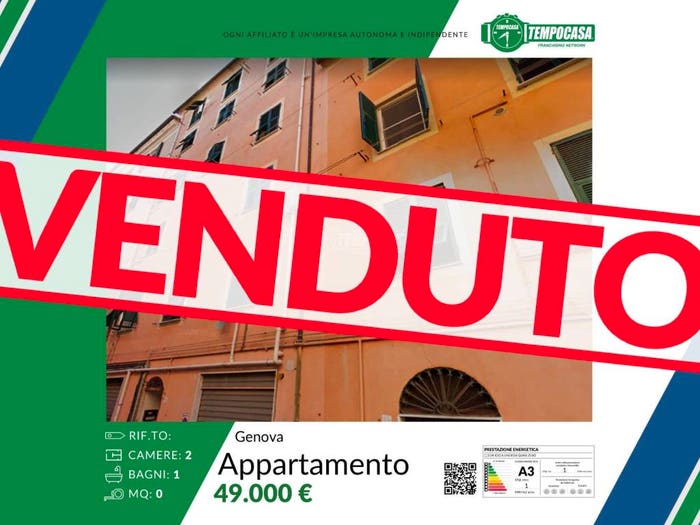 Appartamento trilocale in vendita in Via Ursone da Sestri, Sestri Ponente, Genova