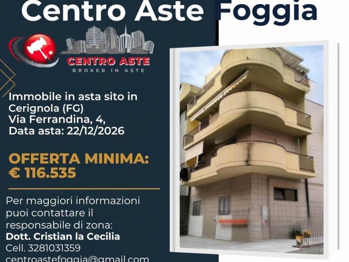 Appartamento con 5 locali in vendita in Via Ferrandina Cerignola FG Italia, Centro, Cerignola