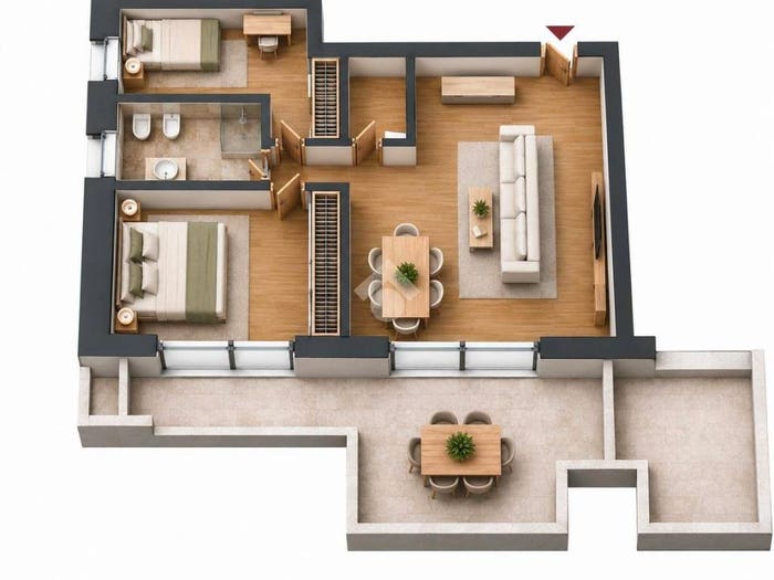 Appartamento trilocale in vendita in Via Sant'Antonio, San Martino Buon Albergo