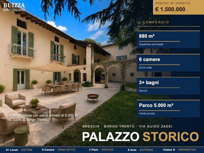 Casa con 6 locali in vendita in Via Guido Zadei, Via Veneto Borgo Trento, Brescia