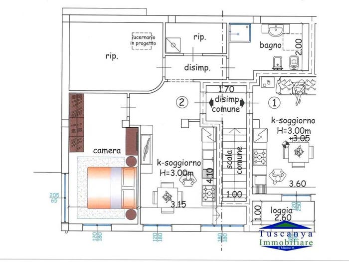 Appartamento trilocale in vendita in Viale Dei Mille, Abbadia Campolungo, Colle di Val d'Elsa