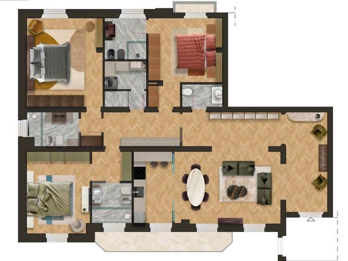 Appartamento con 6 locali in vendita in Via Alfonso La Marmora, San Marco SS Annunziata, Firenze