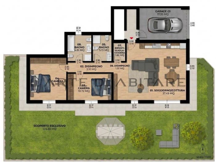 Appartamento con 5 locali in vendita in Via Sandro Pertini, Centro, Legnaro