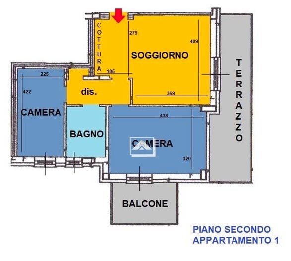 Appartamento trilocale in vendita in Via Paolo Borsellino, Mediglia