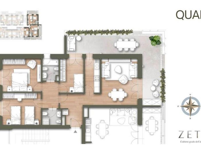 Appartamento quadrilocale in vendita in Via Luigi De Marchi, Fonte Laurentina, Roma