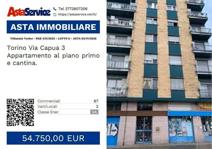 Appartamento bilocale in vendita in Via Capua, Don Bosco, Torino