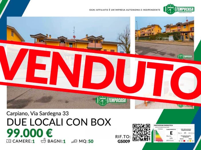 Appartamento bilocale in vendita in Via Sardegna, Carpiano