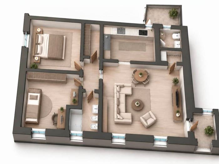 Appartamento quadrilocale in vendita in Via dei Mille, Centro, Ponsacco