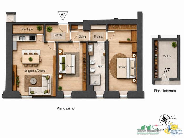 Appartamento trilocale in vendita in Strada Consortile, Collecchio