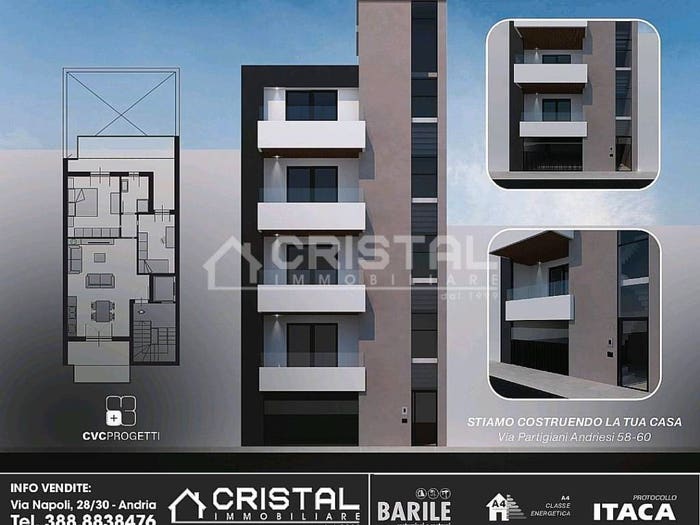 Appartamento trilocale in vendita in Via Partigiani andriesi, Santa Maria Vetere, Andria