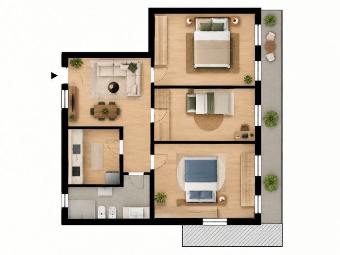Appartamento quadrilocale in vendita in Via Corrado del Greco, Ostia Ponente, Roma
