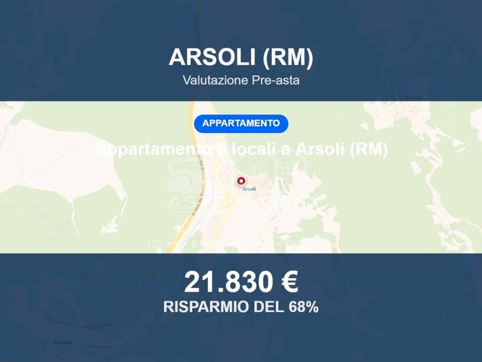 Appartamento con 6 locali in vendita in Via Giacomo della Porta, Arsoli