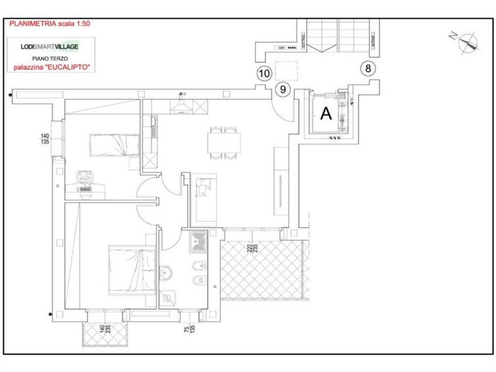 Appartamento trilocale in vendita in Via Vescovo Oscar Arnulfo Romero, Revellino Campo Marte, Lodi
