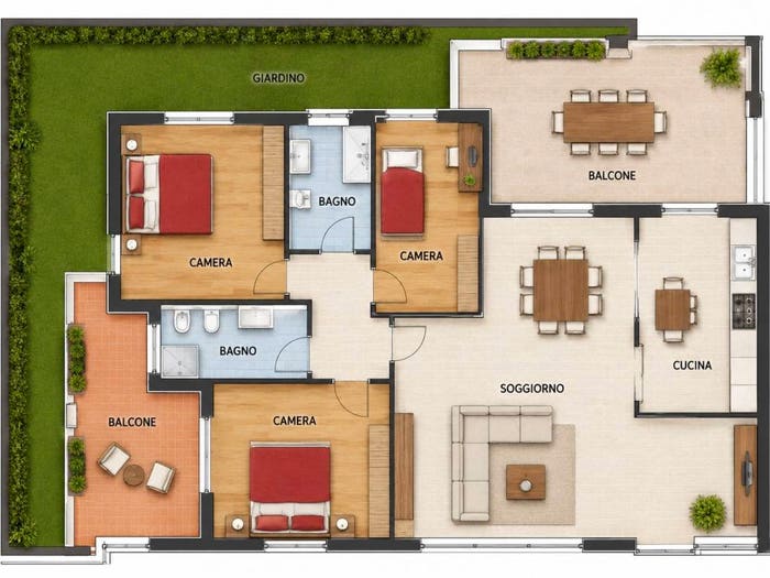 Appartamento quadrilocale in vendita in Via Girolamo Frescobaldi, Q, Latina