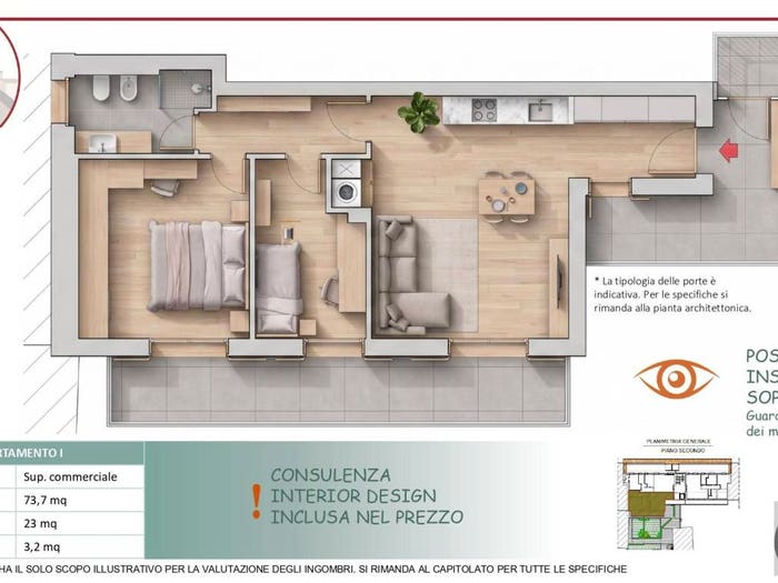 Appartamento trilocale in vendita in Via Giuseppe Verdi, Centro, Caronno Pertusella