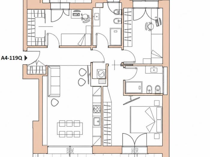 Appartamento quadrilocale in vendita in via Binda, Barona, Milano