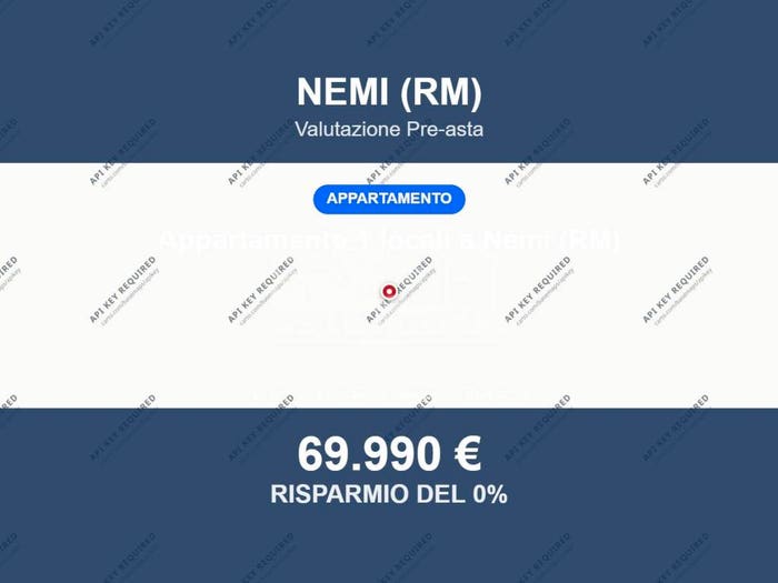 Appartamento bilocale in vendita in Via Nemorense, Nemi
