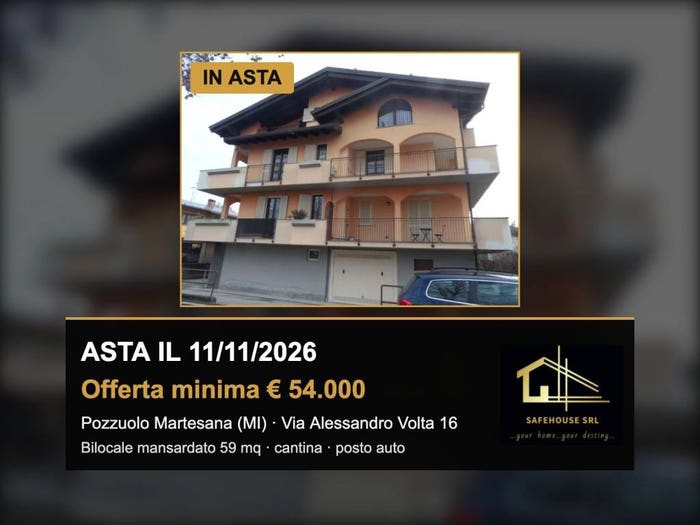 Casa bilocale in vendita in Via Alessandro Volta, Centro, Pozzuolo Martesana