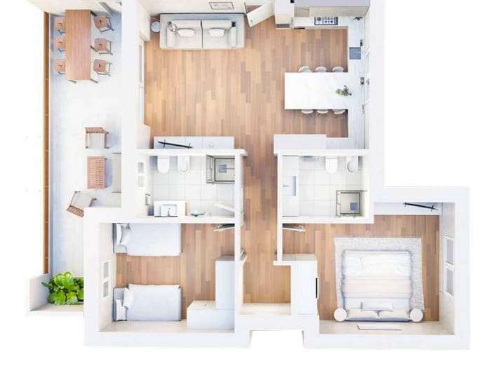 Appartamento quadrilocale in vendita in via morosini, Centro, Grado